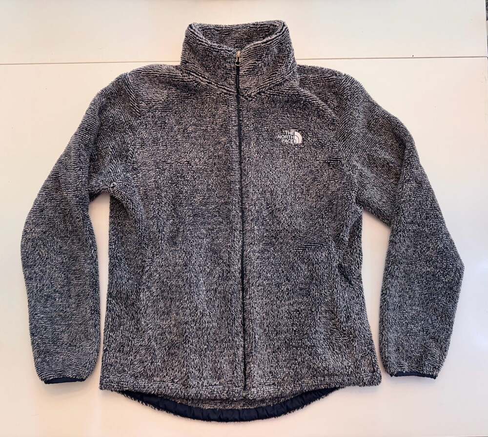 The North Face Osito II Women's Full Zip High Pile Fleece Jacket Blue/Grey Large
